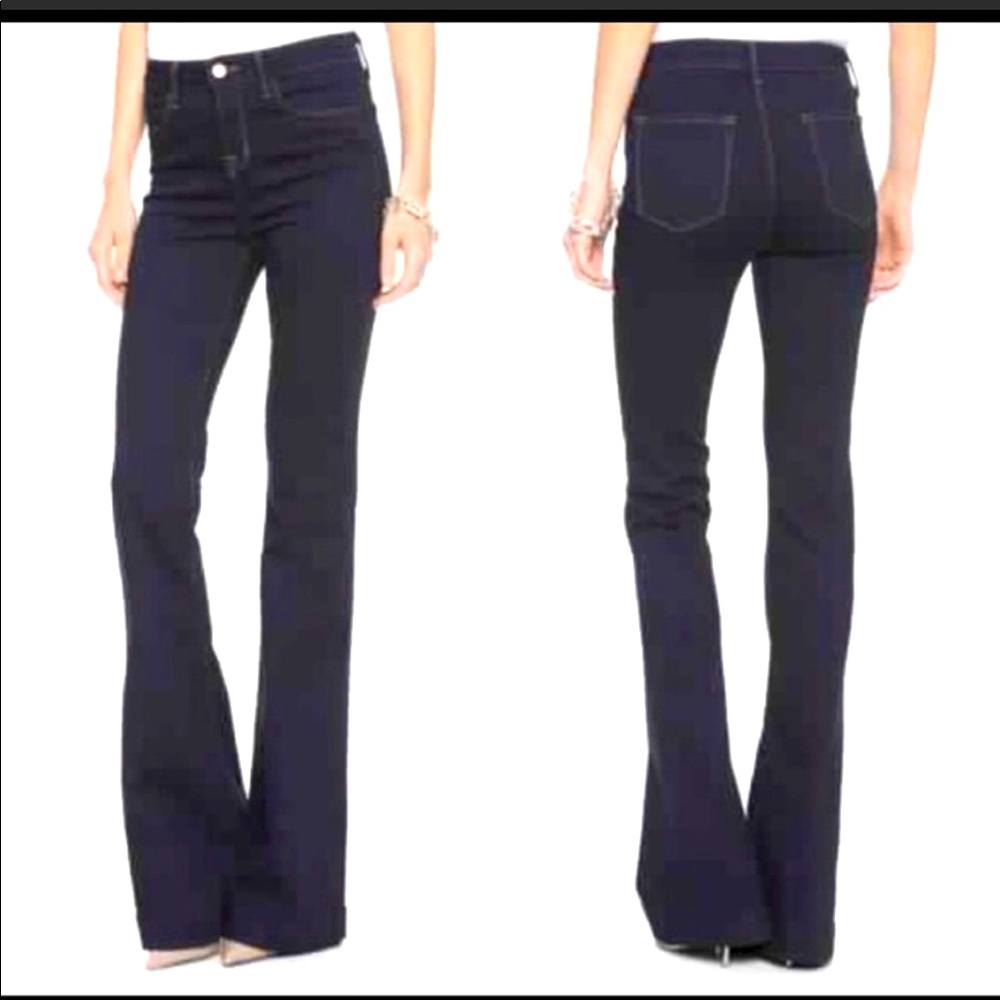 J Brand The Doll High Waist Bell Bottom Jeans